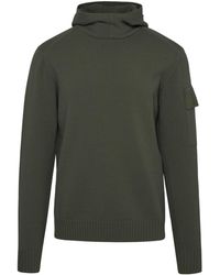 C.P. Company - Sludge Virgin Wool Blend Sweatshirt - Lyst