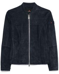 Peuterey - Fitted Suede-Like Jacket With High Collar - Lyst