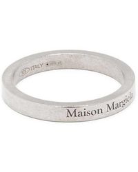 Maison Margiela - Ring With Logo Lettering Engraving - Lyst