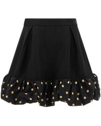 Moschino - Polka Dots Insert Skirt - Lyst
