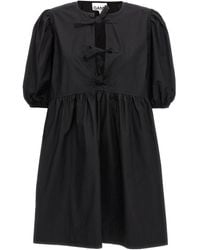 Ganni - Organic Cotton Mini Dress - Lyst