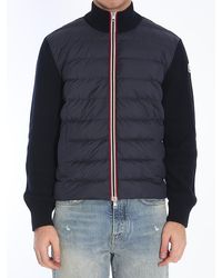 Moncler - Knit Down Jacket - Lyst