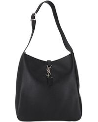 Saint Laurent Bo Mng Le 5A7 Queens Calf in Black | Lyst UK