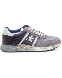 Premiata - Lander Suede And Nylon Sneakers - Lyst