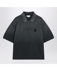 McQueen - Faded Effect Polo Shirt In - Lyst