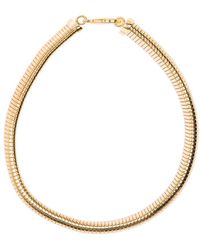 FEDERICA TOSI - 'cleo' Necklace With Clasp Fastening In 18k Gold Plated Bronze Woman - Lyst