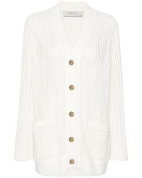 Golden Goose - Perforated Cotton Cardigan - Lyst