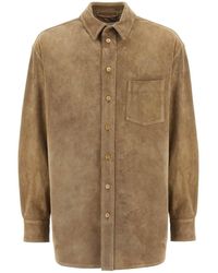 Marni - Suede Leather Overshirt For - Lyst