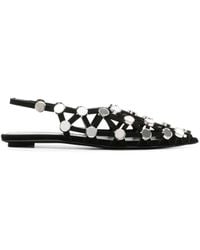 The Attico - Grid Slingback Sandals - Lyst