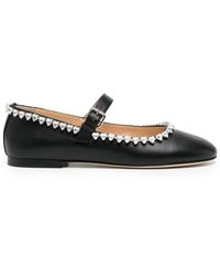 Mach & Mach - Audrey Nappa Leather Round Toe Ballerina Shoes - Lyst