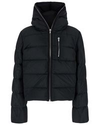 Rick Owens - Cropped Hooded Down Jacket With Zip - Lyst