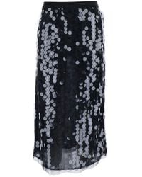Semicouture - Skirt With All-Over Sequins - Lyst