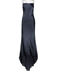 Maison Margiela - Satin And Tulle Gown Dress - Lyst