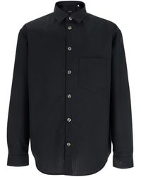 Plain - Shirt With Classic Collar - Lyst