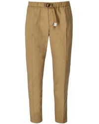White Sand - Greg Beige Chino Trousers - Lyst