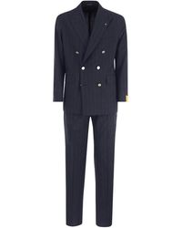 Tagliatore - Double-Breasted Pinstripe Suit - Lyst