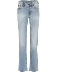 Saint Laurent - Cassandre 5-pocket Straight-leg Jeans - Lyst