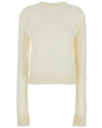 Jil Sander - Cropped Crewneck Sweater - Lyst