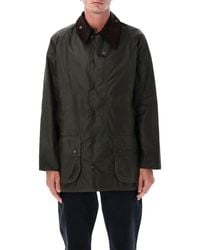 Barbour - Beaufort Waxed Cotton Jacket Tartan Lined - Lyst