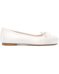 Aeyde - Gabriella Satin Creamy Shoes - Lyst