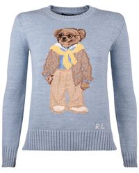 Ralph Lauren - Bear Cotton Crew Neck Polo Shirt - Lyst