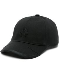 Moncler - Logo-patch Cotton Cap - Lyst