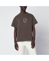 Brain Dead - Vintage-Effect T-Shirt With Embroidered Logo - Lyst
