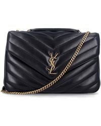 Saint Laurent - Loulou Large Matelassé Lambskin Chain Bag - Lyst