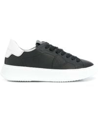 Philippe Model Temple Low Black Leather Trainers