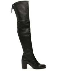 stuart weitzman stretch leather boots