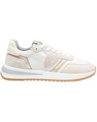 Philippe Model - Technical Fabric And Suede Sneakers - Lyst