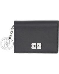 Ganni - Card Wallet With Charm - Lyst