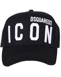 DSquared² - Black & White Icon Baseball Cap - Lyst