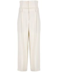 Brunello Cucinelli - Trousers Ivory - Lyst