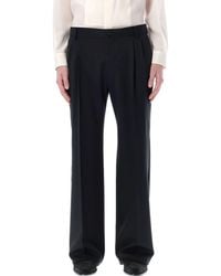 Dolce & Gabbana - Stretch Virgin Wool Pants With Straight Leg - Lyst