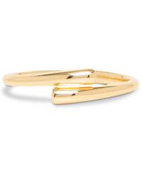 FEDERICA TOSI Tube Bracelet In Gold Colored Brass - White