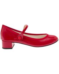 Repetto - 'Rose' Mary Janes With Strap - Lyst