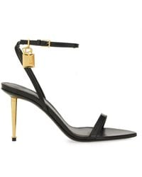 Tom Ford - Naked 105 Leather Point-toe Ankle-strap Sandals - Lyst