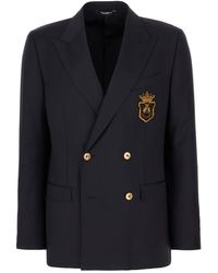Dolce & Gabbana - Stretch Wool Blazer - Lyst