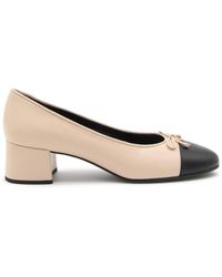 Tory Burch - Rose Pink Leather Cap Toe Pumps - Lyst
