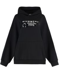 Givenchy - Hooded Cotton Sweatshirt - Lyst