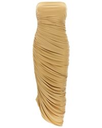 Norma Kamali - Diana Ruched Stretch-woven Maxi Dress - Lyst