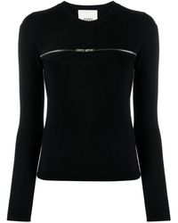 Isabel Marant - Zip-detail Ribbed-knit Top - Lyst