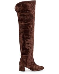 Anna F. - Suede Leather Boot - Lyst