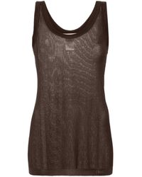 Lemaire - Ribbed Trim Tank Top - Lyst