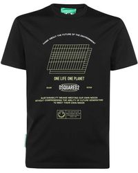 DSquared² - Cotton Crew-neck T-shirt - Lyst