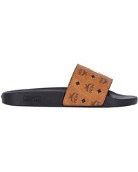 MCM - Sandals With Logo Band - Lyst