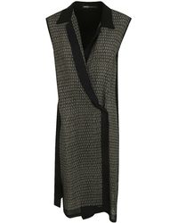 Ibrigu - Foulard Sleveless Wrapped Dress Clothing - Lyst
