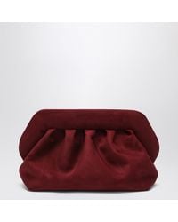 THEMOIRÈ - Medium Bios Clutch Plum Suede Effect - Lyst
