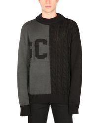 Gcds - Sweater With Logo Inlay - Lyst